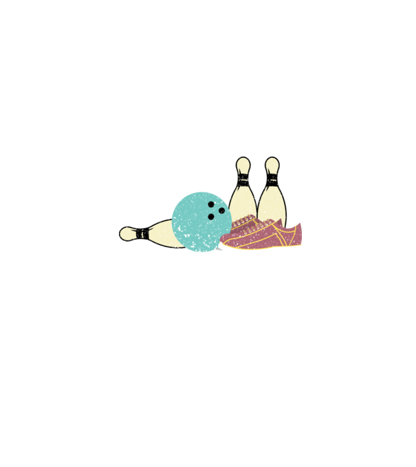 tricoul meu de bowling purtător de noroc model negru pe tricou