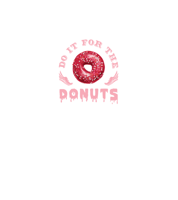Do it for the donuts model negru pe tricou