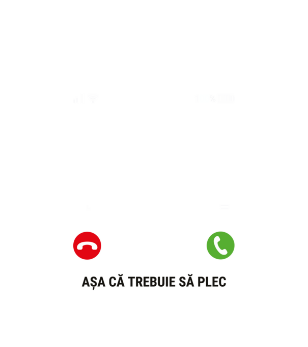 Mă sună fotbalul model alb pe tricou