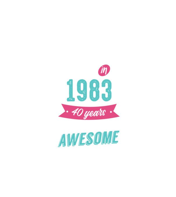 Made in 1983 model negru pe tricou