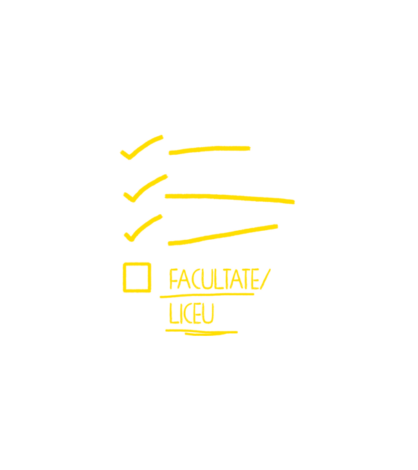 Cheklist educație - Gimnaziu negru model negru pe tricou