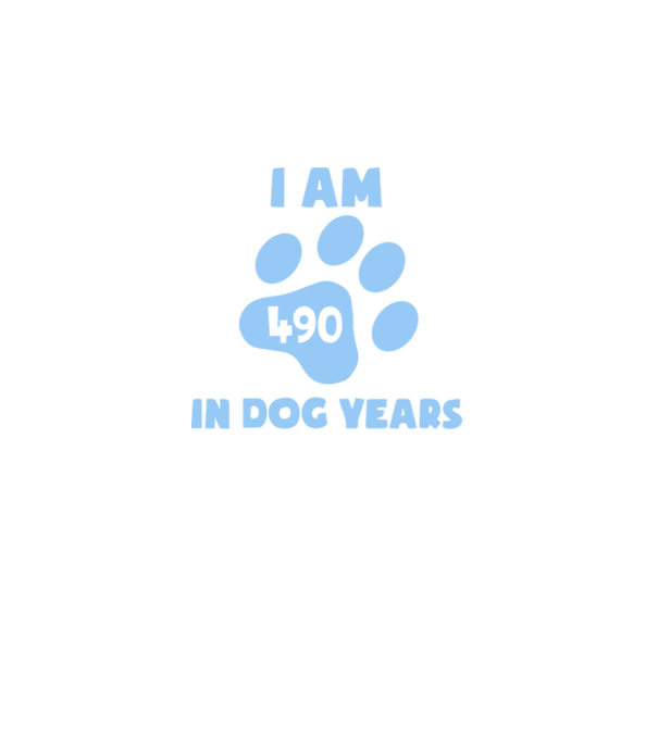 Dog Year - 490 model albastru jeanși pe tricou