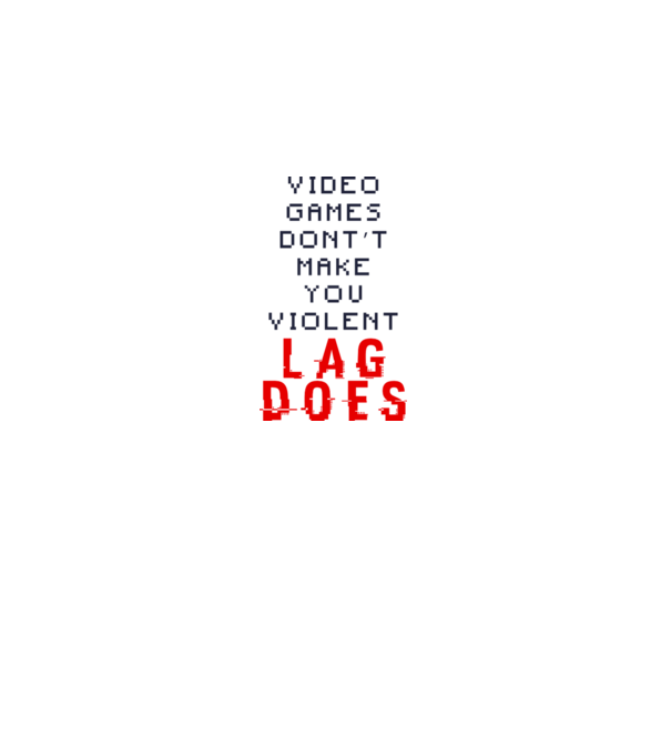 Violent lag model alb pe tricou