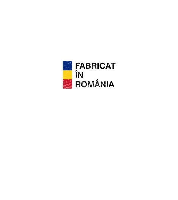 Fabricat în România model negru pe tricou