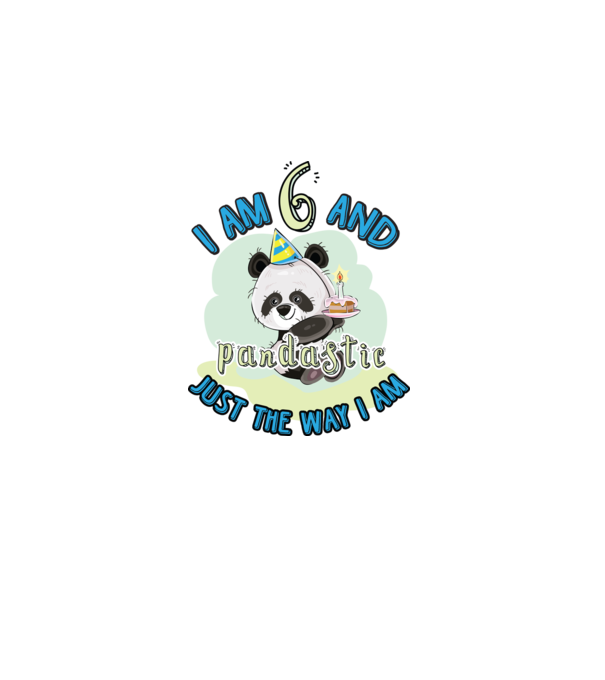 PANDASTIC 6 model alb pe tricou