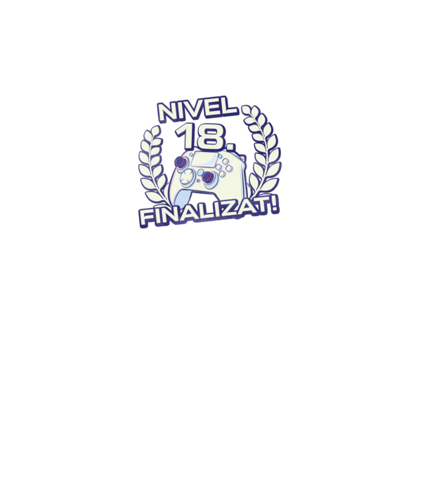 Nivel 18 finalizat! model negru pe tricou