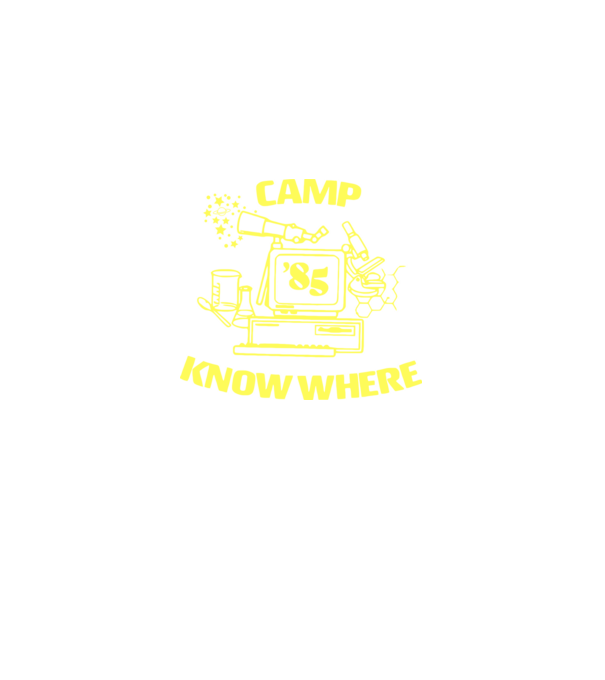 camp nowhere 85 stranger things model negru pe tricou