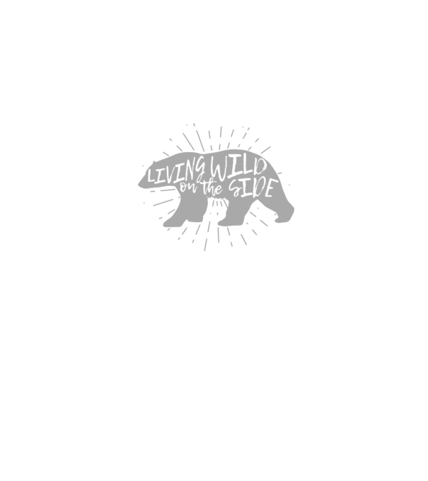Living on a wild side X model negru pe tricou