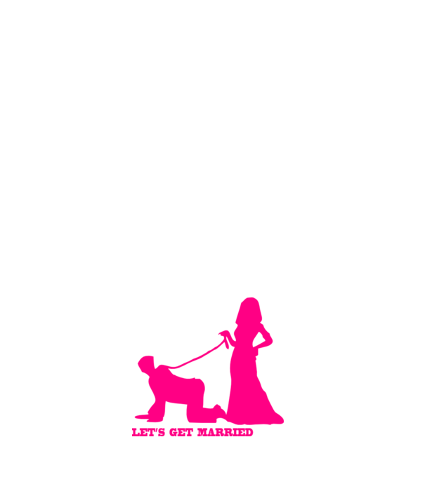 lets get married model negru pe tricou