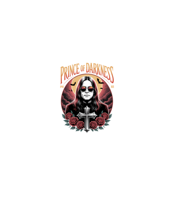 Prince of Darkness model negru pe tricou