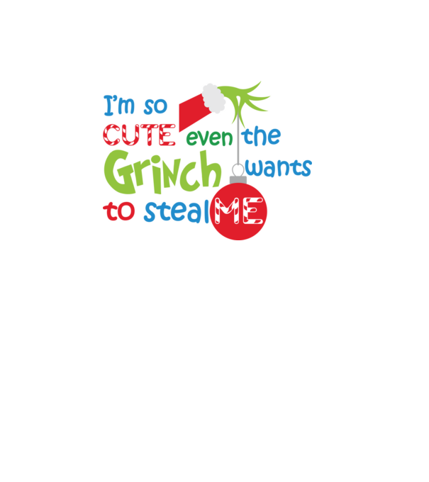 So cute Grinch model alb pe tricou