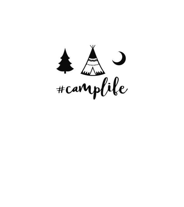camplife model verde pe tricou