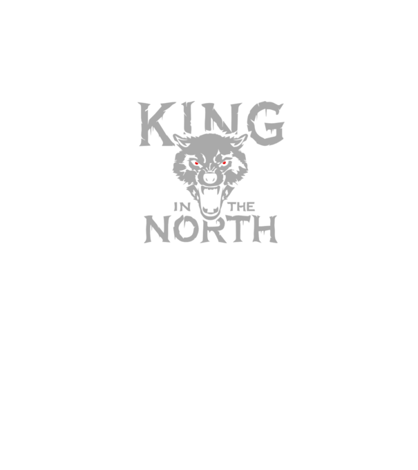 King In The Noth model negru pe tricou