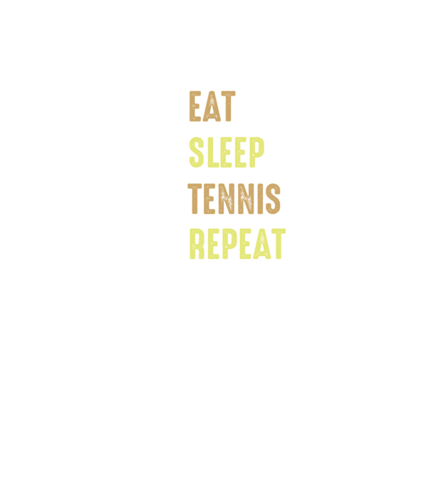 eat sleep tennis repeat model gri închis pe tricou