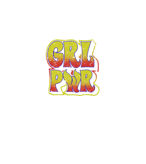 Girl Power retro model negru pe tricou