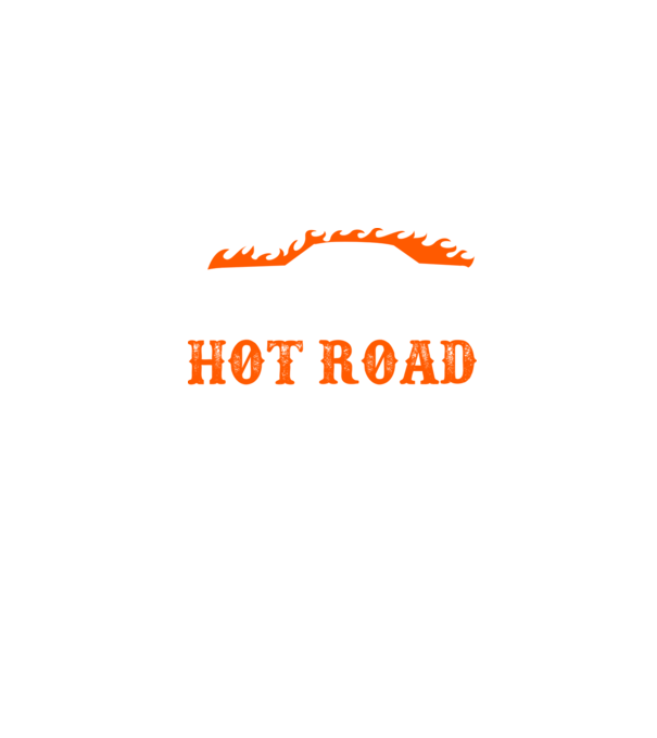 Hot road cartel model negru pe tricou
