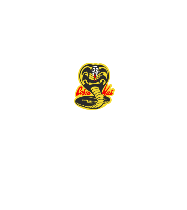 cobra kai logo model negru pe tricou