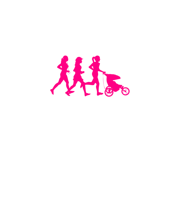 Running Mom model roz deschis pe tricou