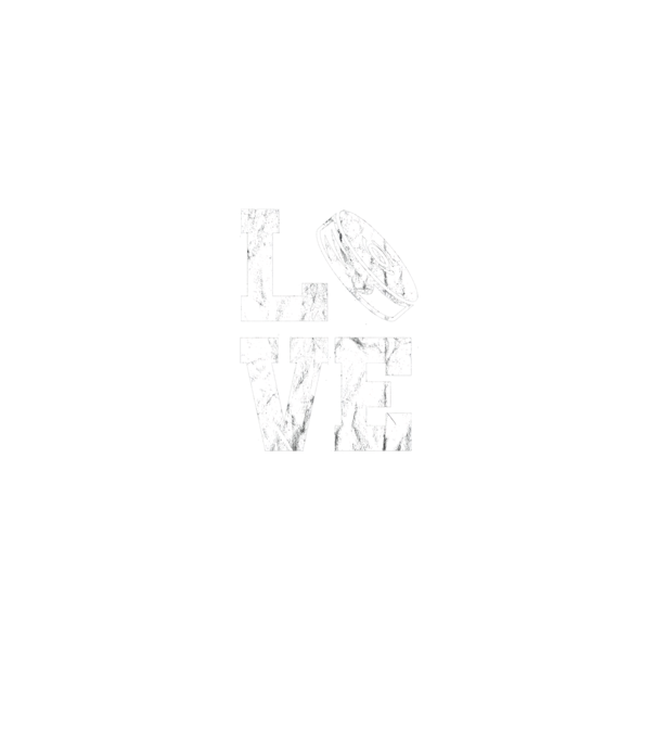 Love hockey model negru pe tricou