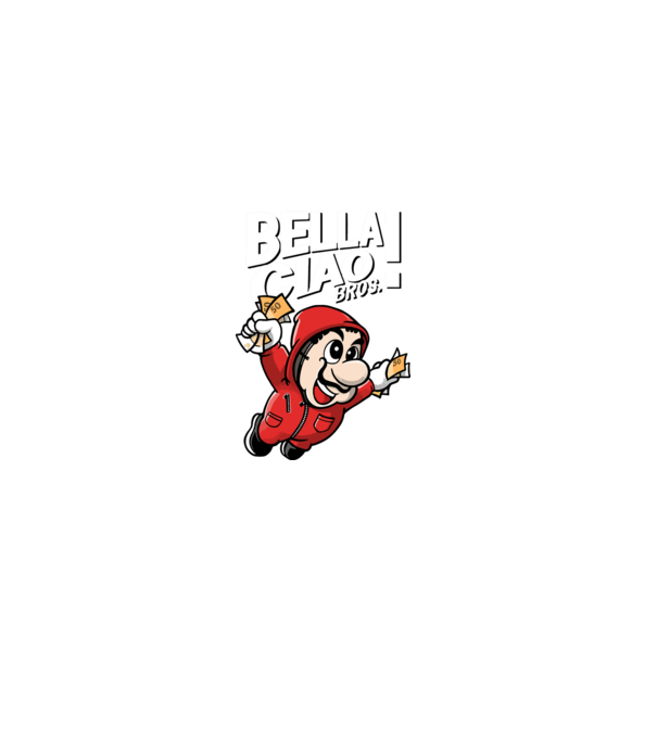 mario la casa de papel model negru pe tricou