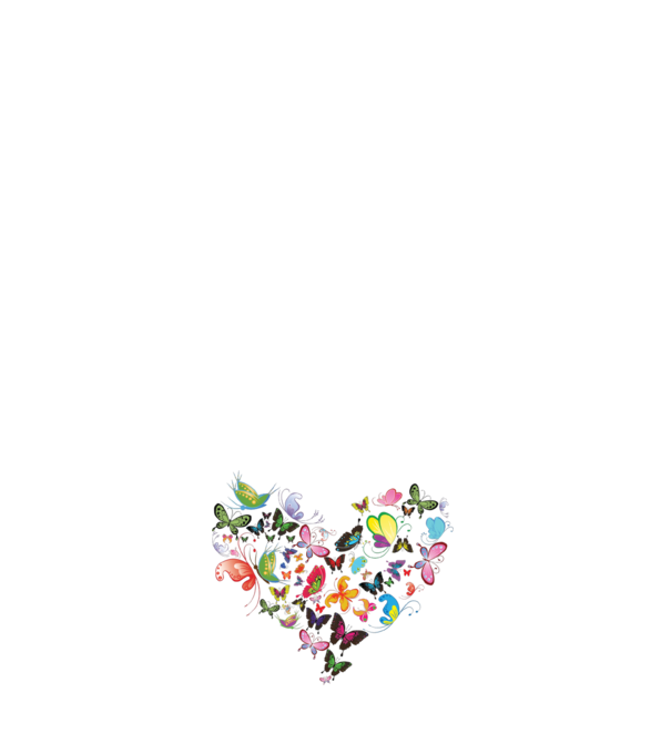 Butterfly Heart model roz deschis pe tricou