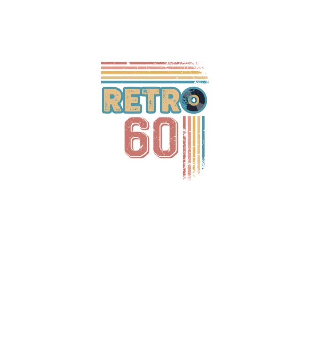 Retro 60 Birthday model alb pe tricou
