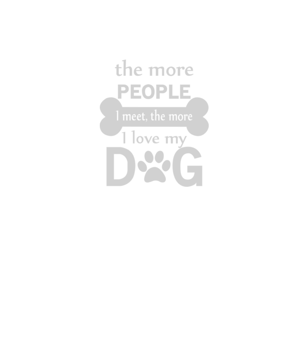 The more people i meet model negru pe tricou