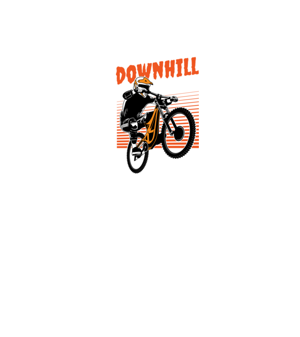 TR Downhill model negru pe tricou