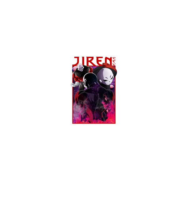jiren dragonball model negru pe tricou