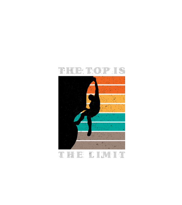 The Top is the limit model negru pe tricou