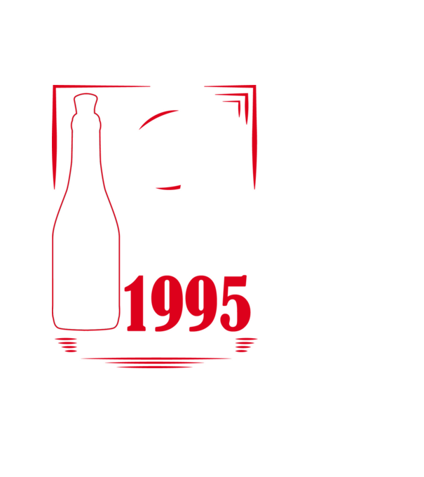 Un Vin Bun 1995 - Negru model negru pe tricou