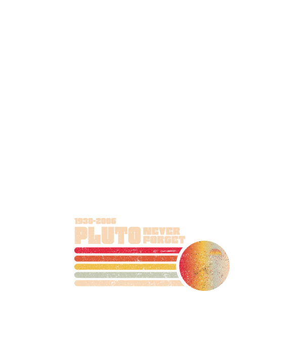 pluto model albastru închis pe tricou
