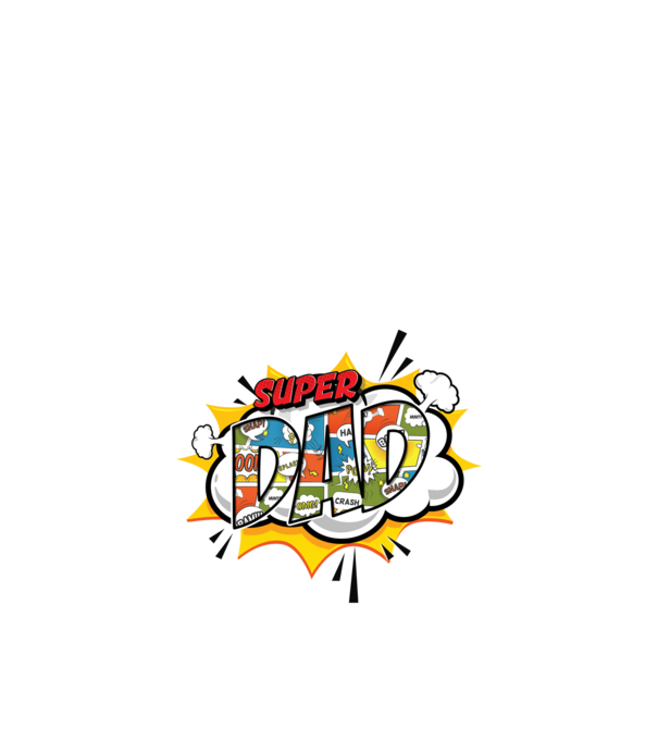 Comic Dad model nisipiu pe tricou