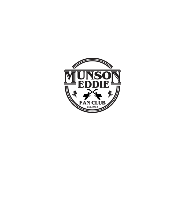 eddie munson fan club est 1983 model gri pe tricou