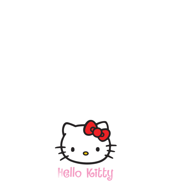 Hello Kitty model alb pe tricou