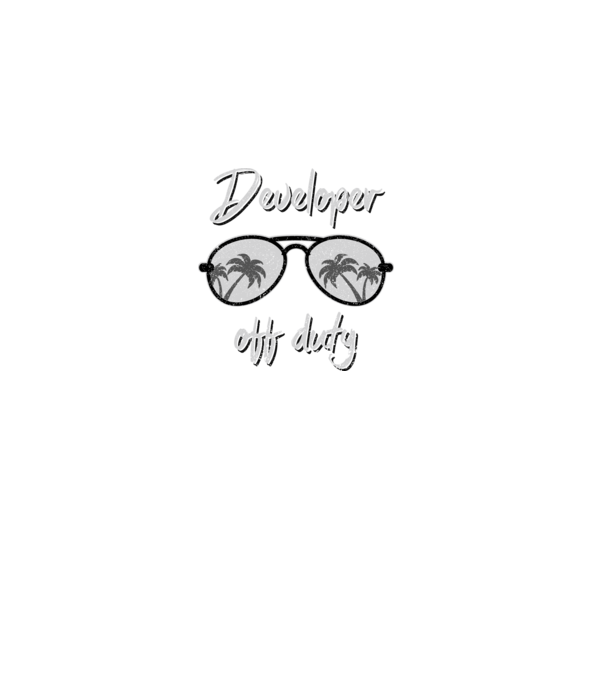 Developer off duty model gri pe tricou