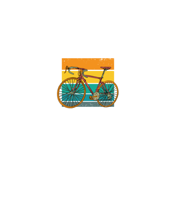 Retro bike model negru pe tricou