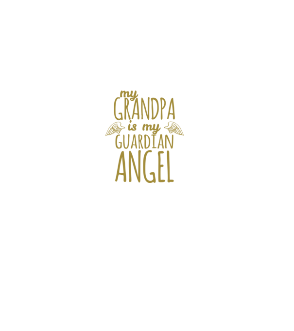My grandpa is my guardian angel model gri pe tricou
