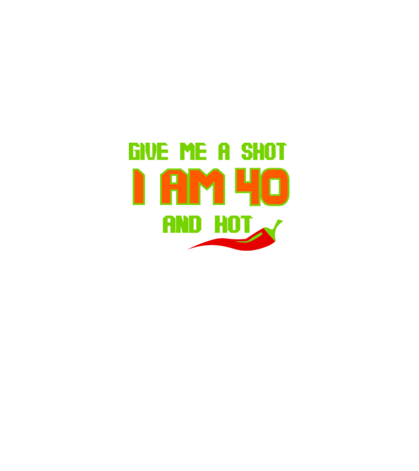 Give me a shot - 40 model roșu pe tricou
