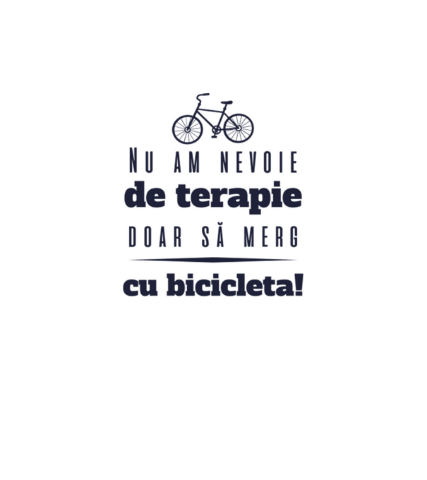 nu am nevoie de terapie, doar să merg cu bicicleta model roz neon pe tricou