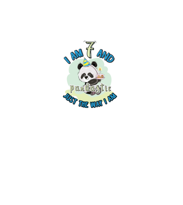 PANDASTIC 7 model alb pe tricou