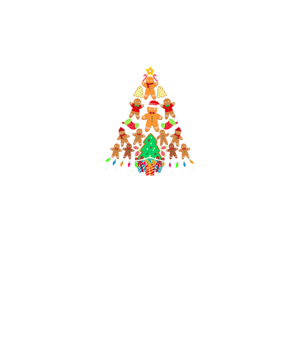 Cookie christmas tree model negru pe tricou
