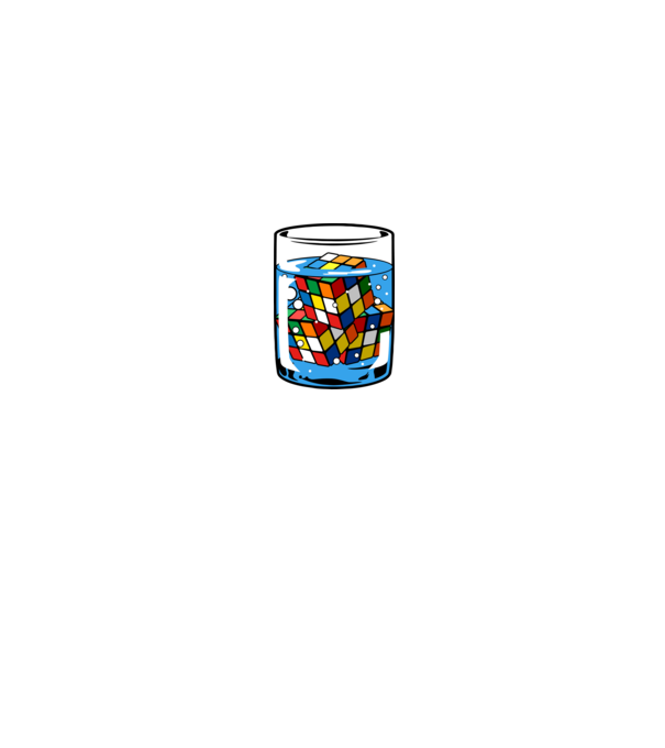 Rubik Ice model alb/roșu pe tricou