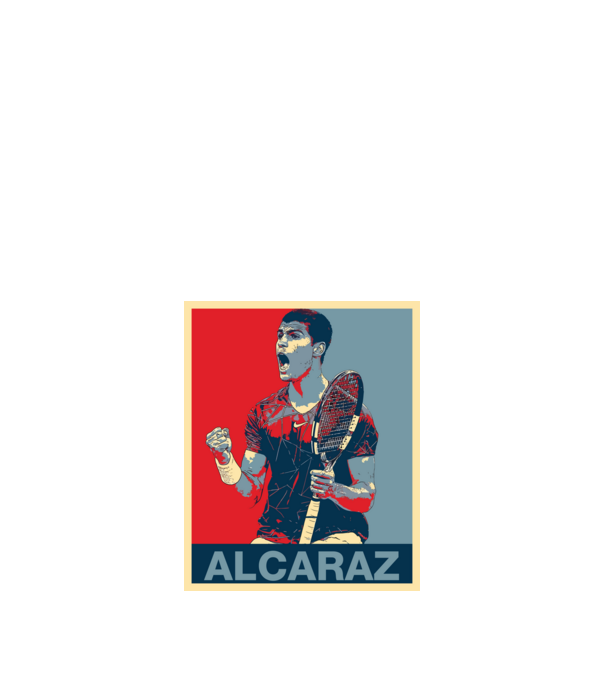 Carlos Alcaraz model negru pe tricou