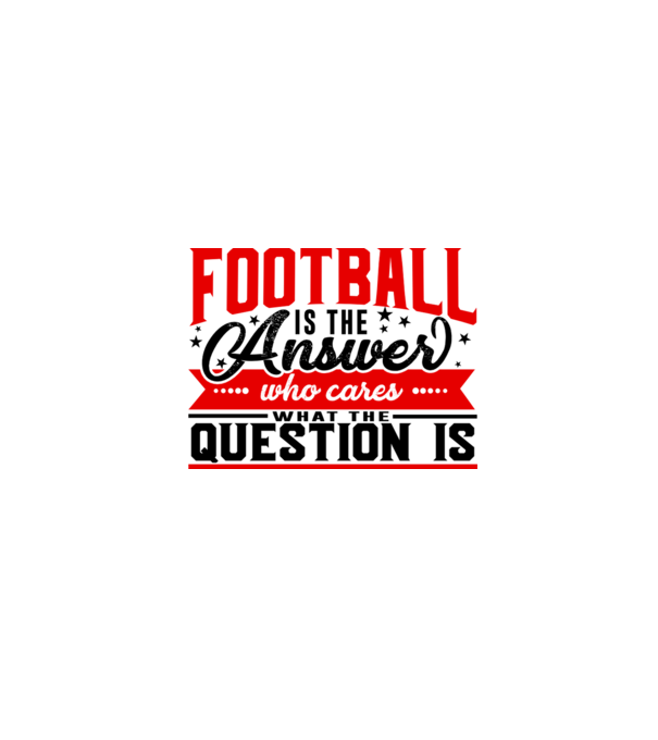 Sport is the answer FOTBALIST model alb pe tricou
