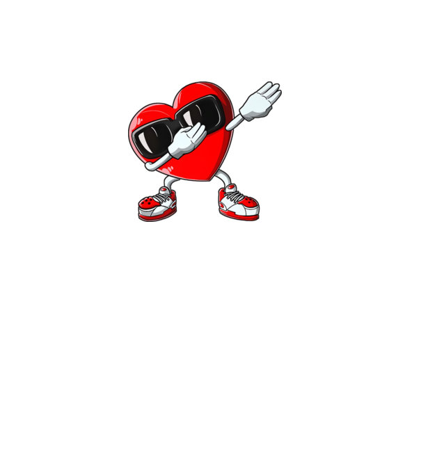 Dab inima model negru pe tricou