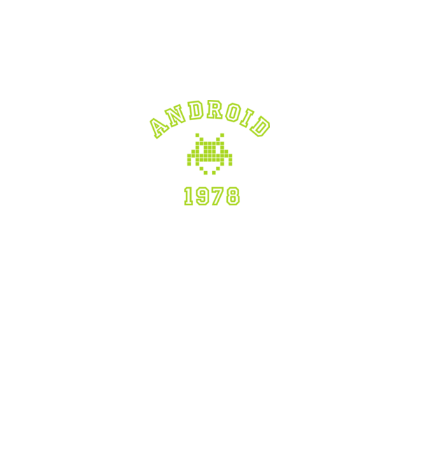 android model negru pe tricou
