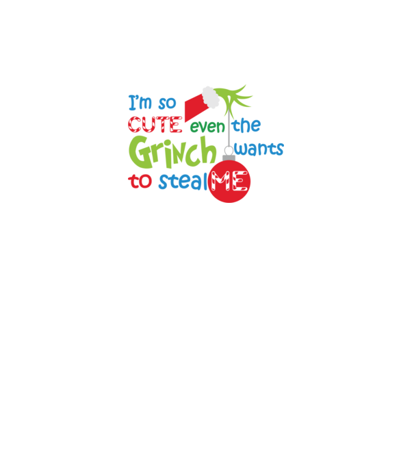 So cute Grinch model alb pe tricou