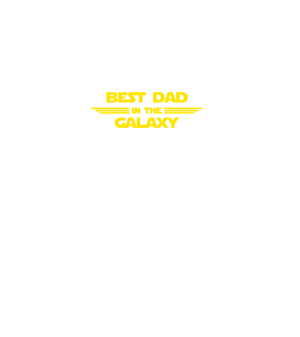 Best dad in the galaxy model negru pe tricou