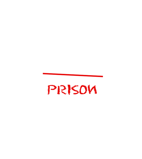Back to prison - școală model negru pe tricou